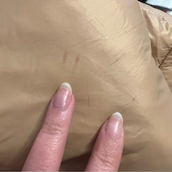 Abercrombie & Fitch Oversized Utility Puffer Jacket Light Brown - Picture 15 of 15